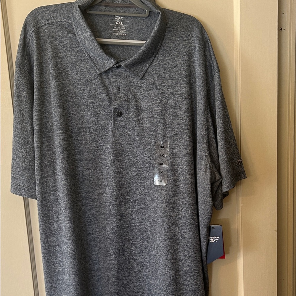 Reebok Men's Charcoal Polo Shirt